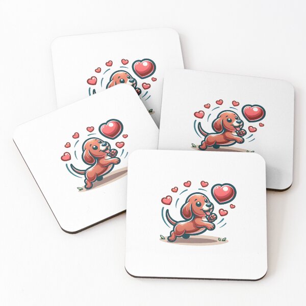 Item preview, Puppy Love: Dachshund Heart designed and sold by creativechaster.
