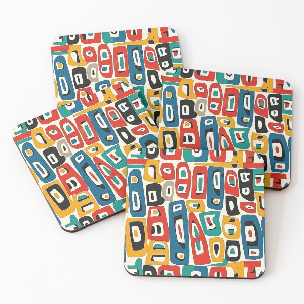 Item preview, Vibrant Colorful Chimu Style Geometric Pattern II designed and sold by HausKatz.