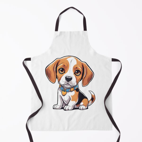 Item preview, Bruno The Cute Watercolor Kawaii Beagle Dog designed and sold by justpurrfect.