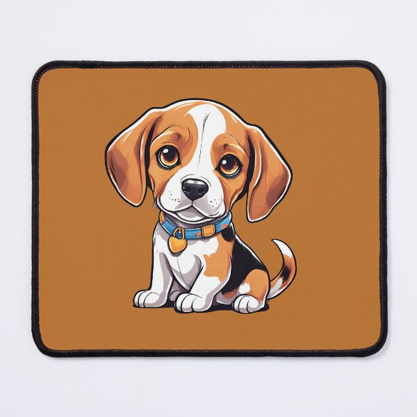 Item preview, Bruno The Cute Watercolor Kawaii Beagle Dog designed and sold by justpurrfect.