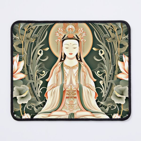 Item preview, Lotus Throne Guanyin: Serene Guardian of Tranquil Waters designed and sold by couture-rapture.