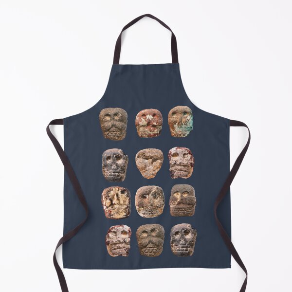 Item preview, Tzompantli Mexican carved rock designed and sold by ocelotlcalli.