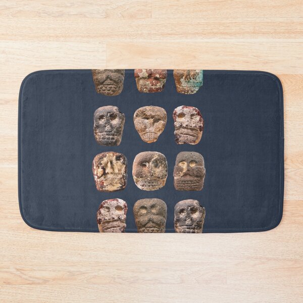 Item preview, Tzompantli Mexican carved rock designed and sold by ocelotlcalli.