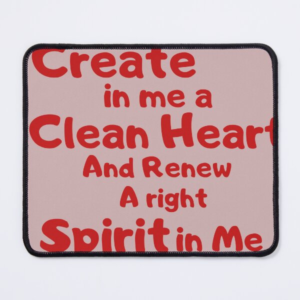 Item preview, Create in me a Clean Heart designed and sold by Tripp Art Studio.