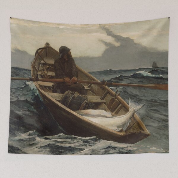 Item preview, The Fog Warning / Halibut Fishing by Winslow Homer designed and sold by BravuraMedia.