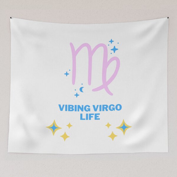 Item preview, Vibing Virgo Life - Blue And Pink designed and sold by MadeByJadex.