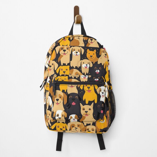 Item preview, happy dog all over animal print designed and sold by dcrc.