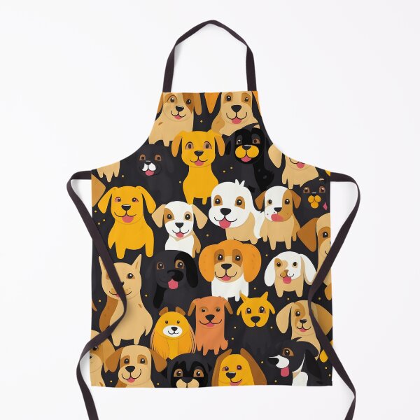 Item preview, happy dog all over animal print designed and sold by dcrc.