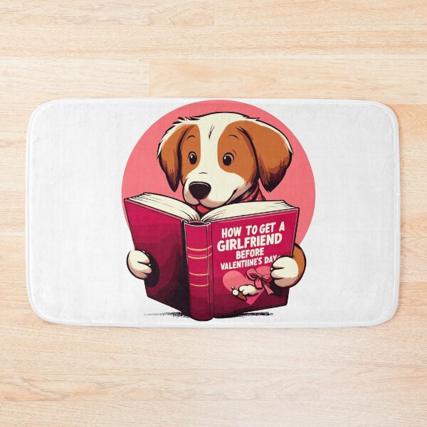 Item preview, Dog Reading: How to Get a Girlfriend Before Valentine’s Day designed and sold by Designowner.