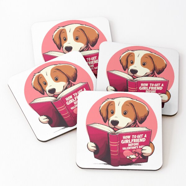 Item preview, Dog Reading: How to Get a Girlfriend Before Valentine’s Day designed and sold by Designowner.