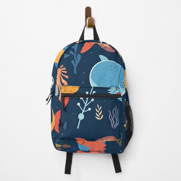 Item preview, Ocean fish pattern, kids blanket, phone case, pillow designed and sold by ScruffyBlonde.