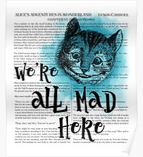 Alice in Wonderland - We're All Mad Here Poster