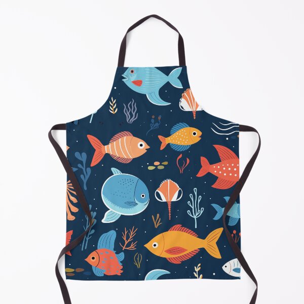 Item preview, Ocean fish pattern, kids blanket, phone case, pillow designed and sold by ScruffyBlonde.