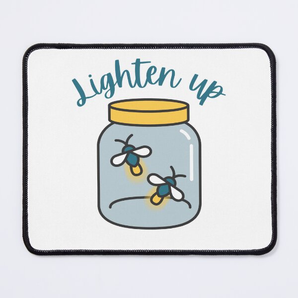 Item preview, Cute Fireflies Lighten Up Quote designed and sold by Bridget Swanson.