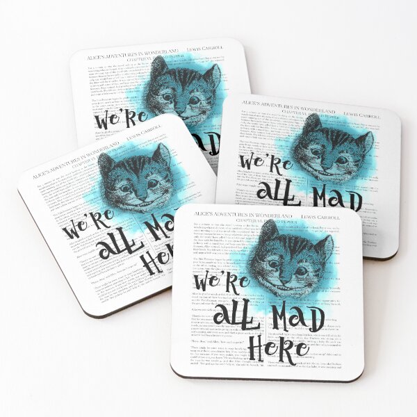 Item preview, Alice in Wonderland - We're All Mad Here designed and sold by BookLoversStuff.