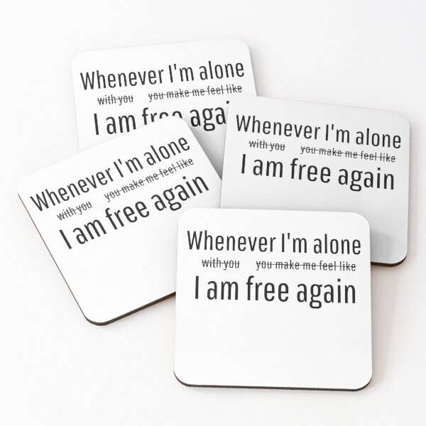 Item preview, Whenever I'm Alone designed and sold by scratchedhand.
