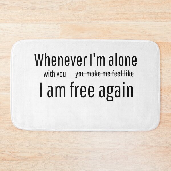 Item preview, Whenever I'm Alone designed and sold by scratchedhand.