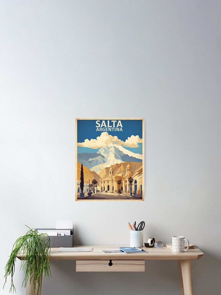 Thumbnail 2 of 3, Poster, Salta Vintage Poster Tourism 1 designed and sold by TravelersGems.