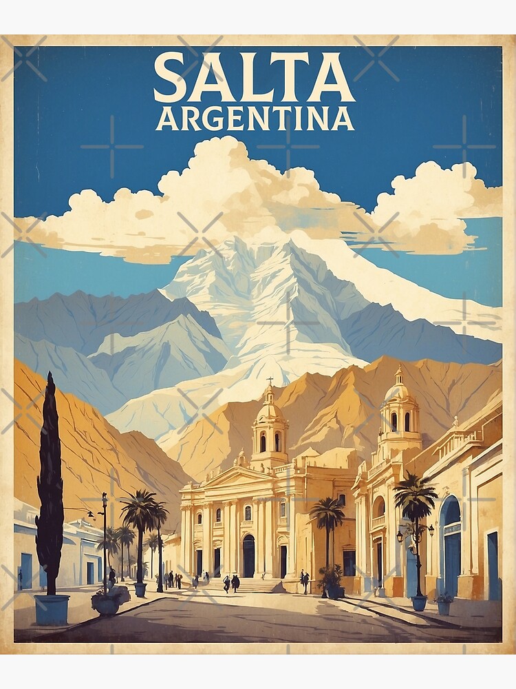 Thumbnail 3 of 3, Poster, Salta Vintage Poster Tourism 1 designed and sold by TravelersGems.