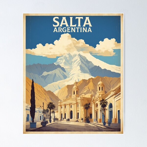 Item preview, Salta Vintage Poster Tourism 1 designed and sold by TravelersGems.