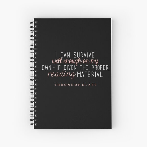 Item preview, "I can survive well enough on my own - if given the proper reading material." designed and sold by Heather Marie.