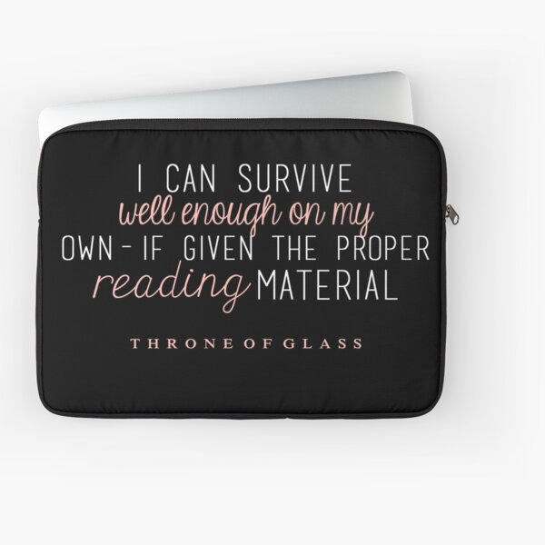 Item preview, "I can survive well enough on my own - if given the proper reading material." designed and sold by Heather Marie.