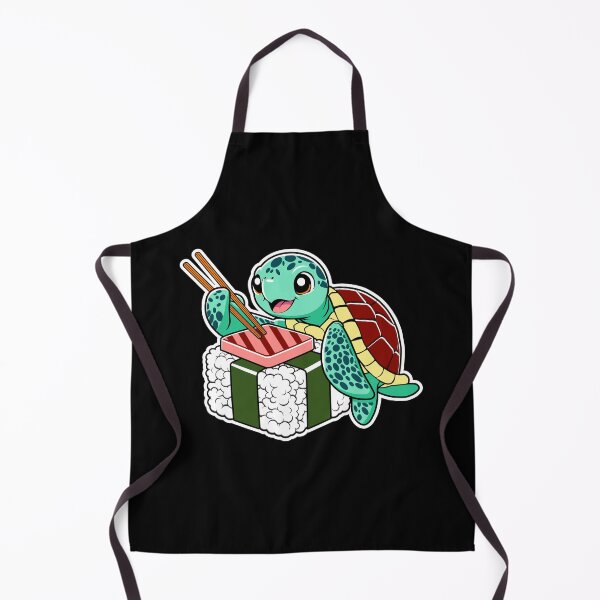 Item preview, Funny Animal Sea Turtle Eating Musubi designed and sold by TKsTees.