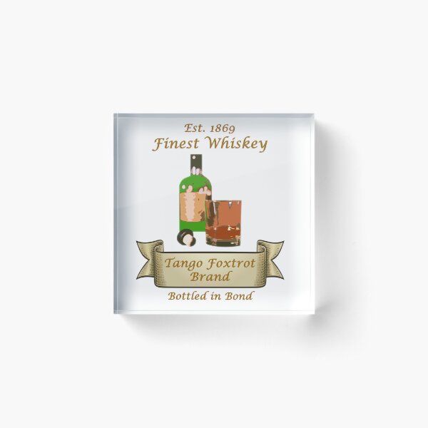 Item preview, Tango Foxtrot Brand Whiskey designed and sold by CoastalCaptures.