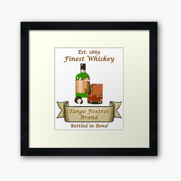Item preview, Tango Foxtrot Brand Whiskey designed and sold by CoastalCaptures.