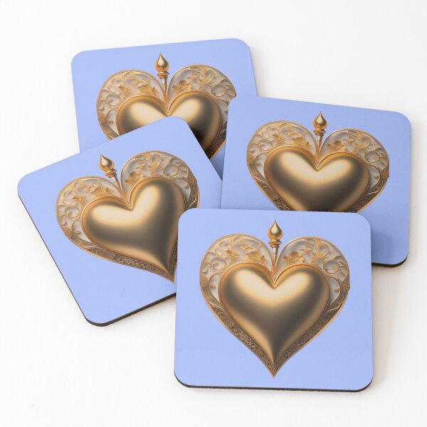 Item preview, Golden heart emblem designed and sold by AD-Digital-Art.