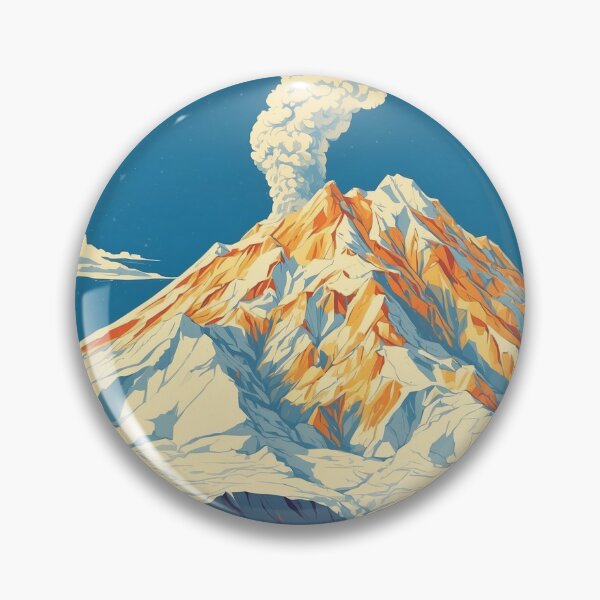 Aperçu de l'œuvre Volcan Lanin Argentine Vintage Poster Tourisme créée et vendue par TravelersGems.