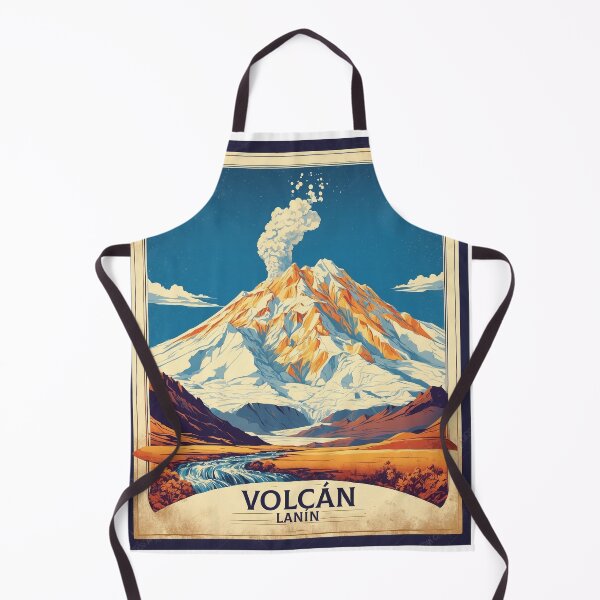 Aperçu de l'œuvre Volcan Lanin Argentine Vintage Poster Tourisme créée et vendue par TravelersGems.