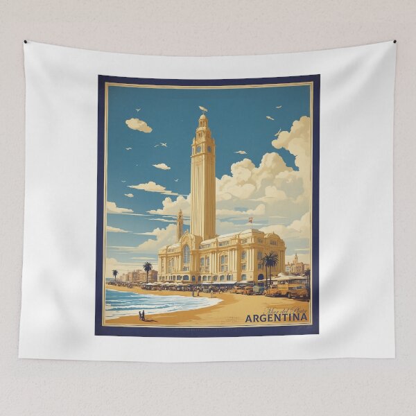 Item preview, Mar del Plata Argentina Vintage Poster Tourism 1 designed and sold by TravelersGems.