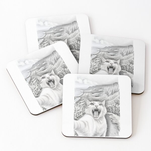 Item preview, Funny Cat UFO Selfie in Hawaii designed and sold by FirstCast.