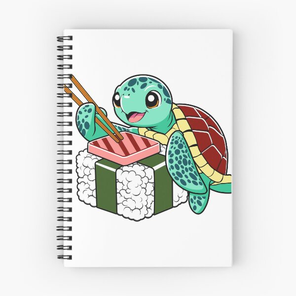 Item preview, Funny Animal Sea Turtle Eating Musubi designed and sold by TKsTees.