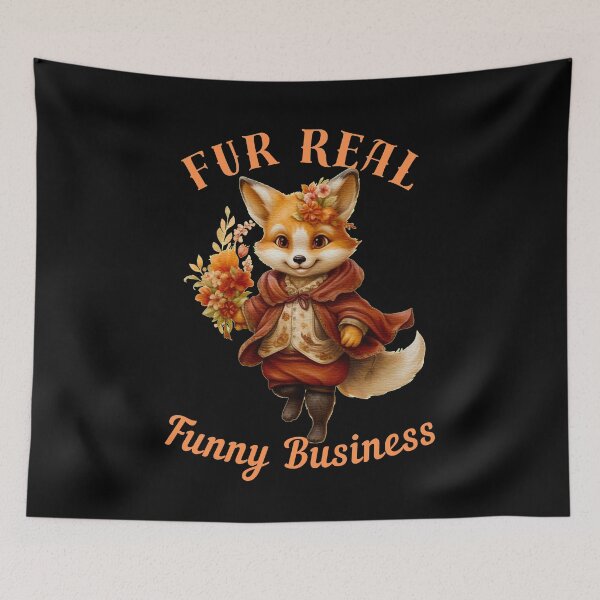 Item preview, Fur Real Funny Business. fox portrait designed and sold by FoxVibes.