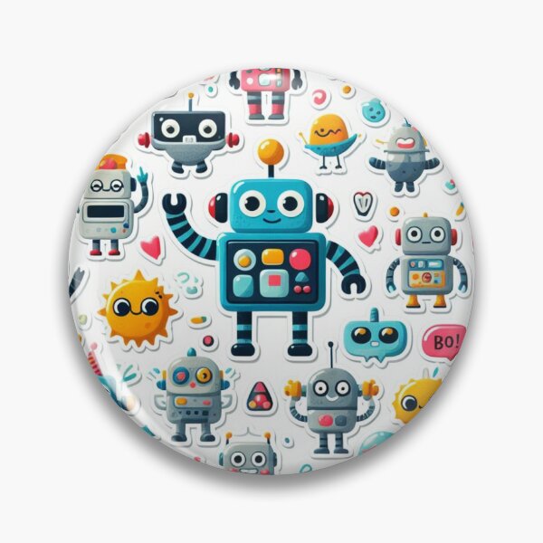 Item preview, Cute and friendly Robots stickers designed and sold by MATPV.