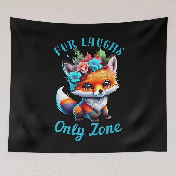Item preview, Fur Laughs Only Zone. fox face designed and sold by FoxVibes.