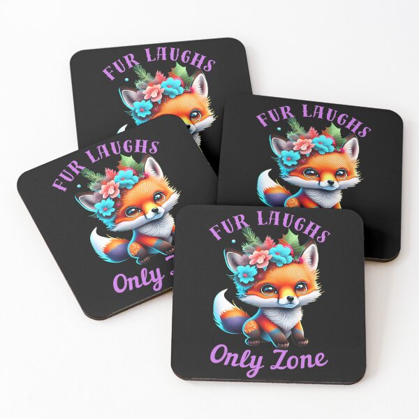 Item preview, Fur Laughs Only Zone. realistic fox designed and sold by FoxVibes.