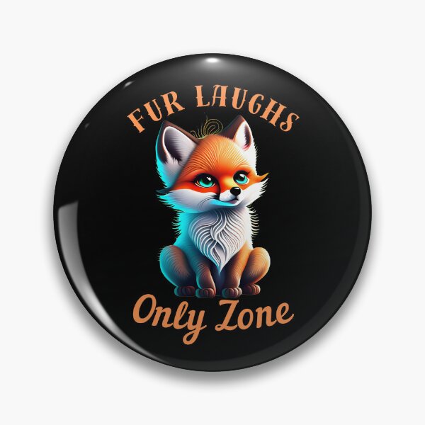 Item preview, Fur Laughs Only Zone. fox watercolor designed and sold by FoxVibes.