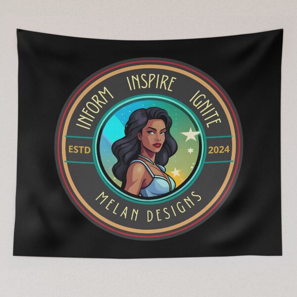 Item preview, Marvelous Superhero Woman Inform Inspire Ignite Pretty Lady designed and sold by Melan Designs.