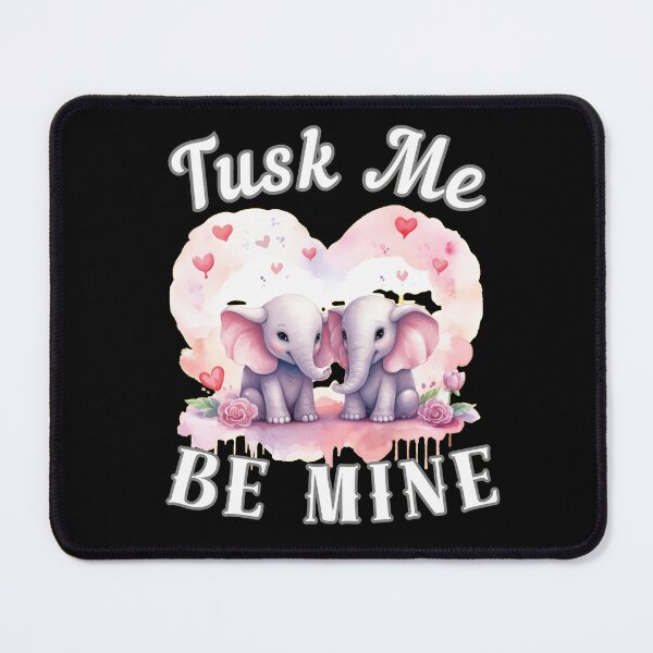 Item preview, Tusk Me, Be Mine designed and sold by ElephantVibes.