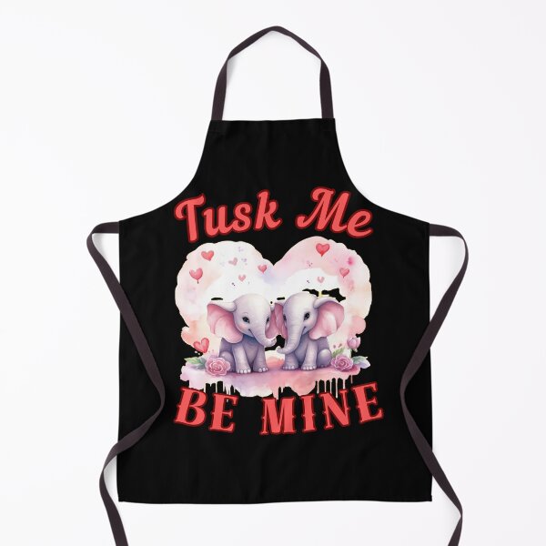 Item preview, Tusk Me, Be Mine. colorful elephant designed and sold by ElephantVibes.