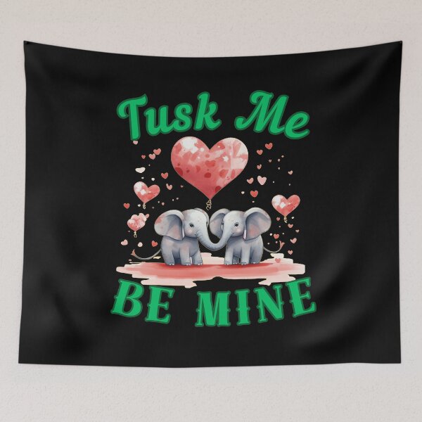 Item preview, Tusk Me, Be Mine. Flower elephant designed and sold by ElephantVibes.