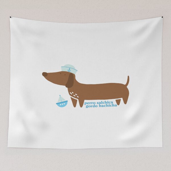 Item preview, Perro Salchicha Marinero Dachshund Sailor designed and sold by OscarAndOphelia.