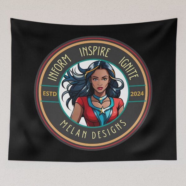 Item preview, Marvelous Superhero Woman Inform Inspire Ignite Star Girl designed and sold by Melan Designs.