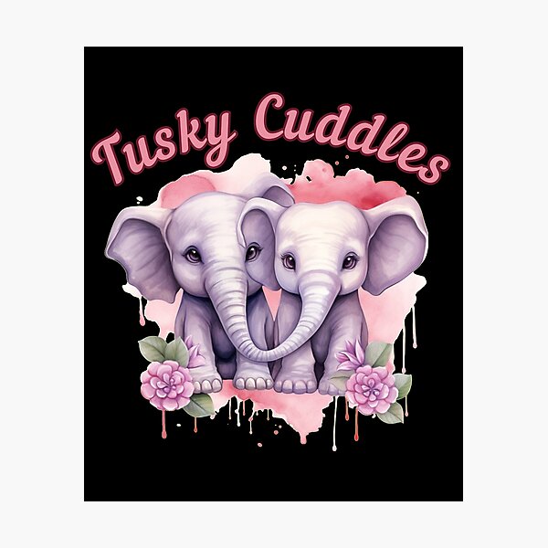 Item preview, Tusking Of You. elephant head designed and sold by ElephantVibes.