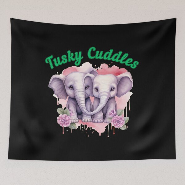 Item preview, Tusking Of You. elephant face designed and sold by ElephantVibes.