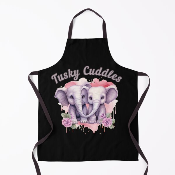 Item preview, Tusking Of You. elephant portrait designed and sold by ElephantVibes.