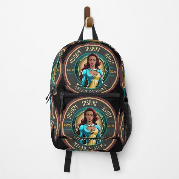 Item preview, Marvelous Superhero Woman Inform Inspire Ignite Yellow Blue designed and sold by Melan Designs.